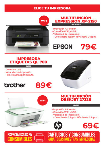 Ofertas de Impresoras multifunción en Sevilla: precios barato y catálogos